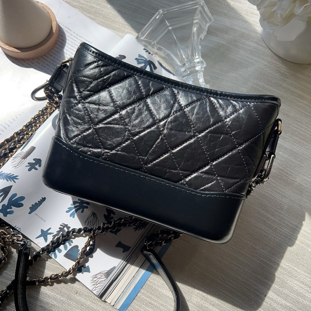CHANEL Black Quilted Crossbody Bag